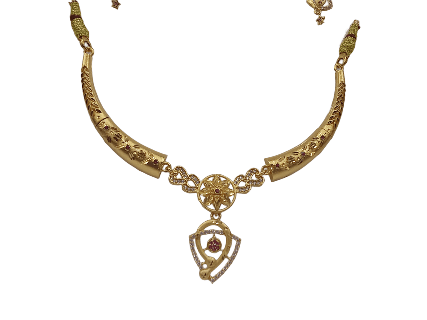 Women Polki Jewellery Necklace Set Stylish Gold Plated Girls Pendant Wedding By Kalra Creations