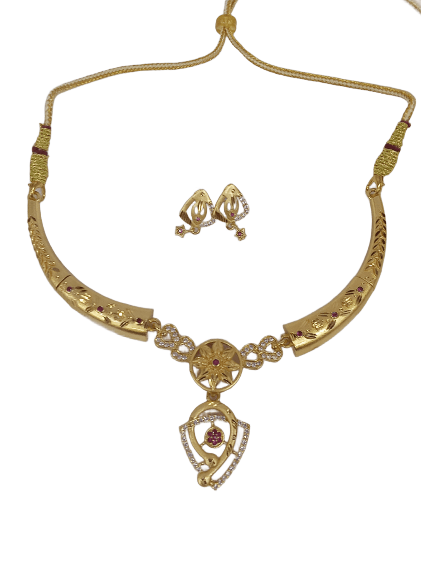 Women Polki Jewellery Necklace Set Stylish Gold Plated Girls Pendant Wedding By Kalra Creations