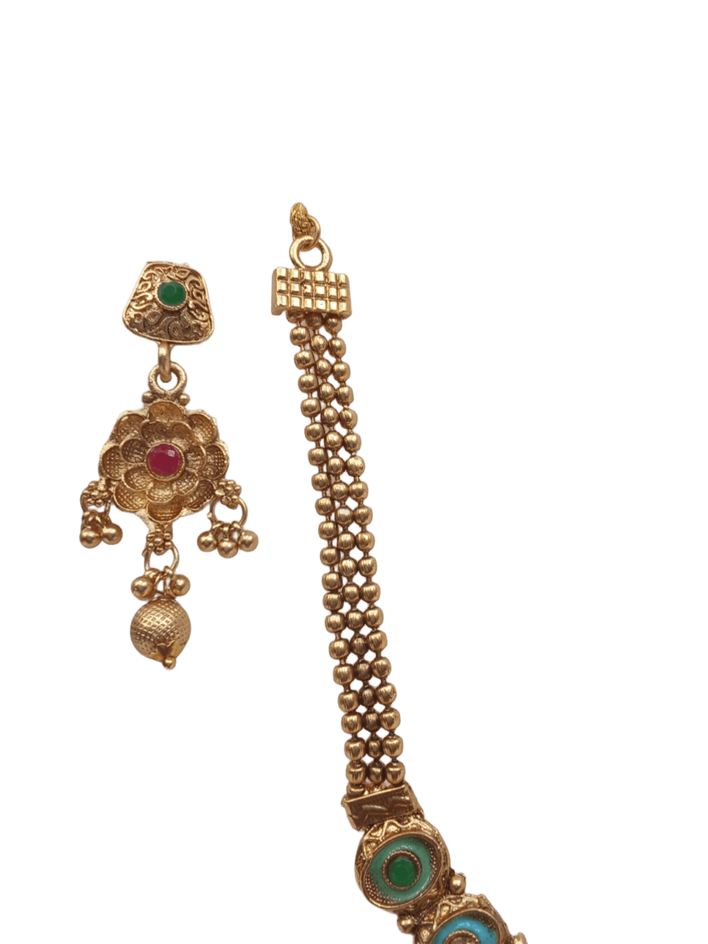 Women Polki Jewellery Necklace Set Gold Plated Wedding Girls Pendant By Kalra Creations