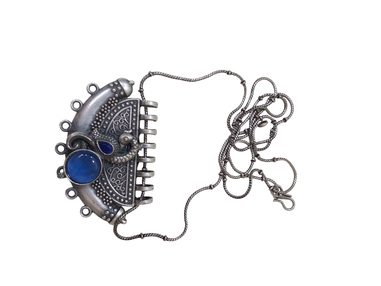 German Silver Tibetan Pendant Girls Women Tribal Tibetan Necklace Pendant By Kalra Creations