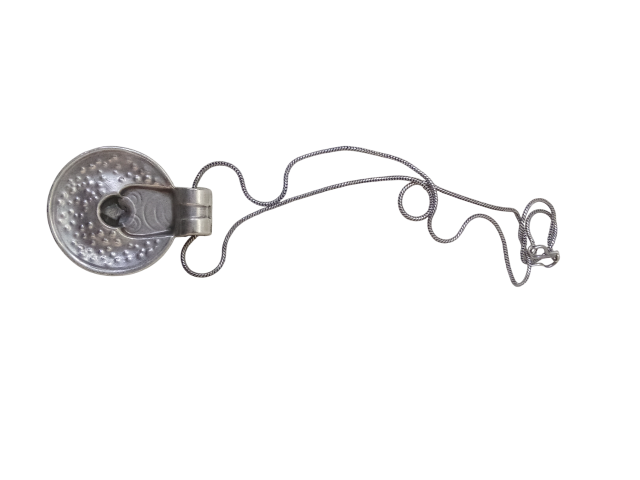Women Necklace for Girls German Silver Tibetan Pendant Tribal Tibetan Pendant By Kalra Creations