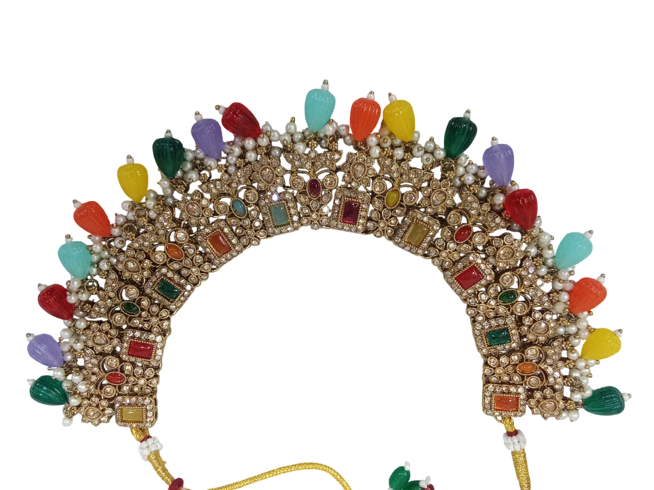 Pakistani Gold Plated Women Wedding Jewellery Necklace Set Stylish Girls Pendant By Kalra Creations