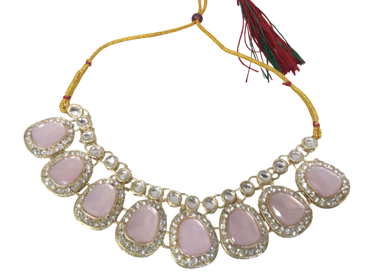 Women Gold Plated Women Wedding Jewellery Necklace Set Stylish Girls Pendant By Kalra Creations