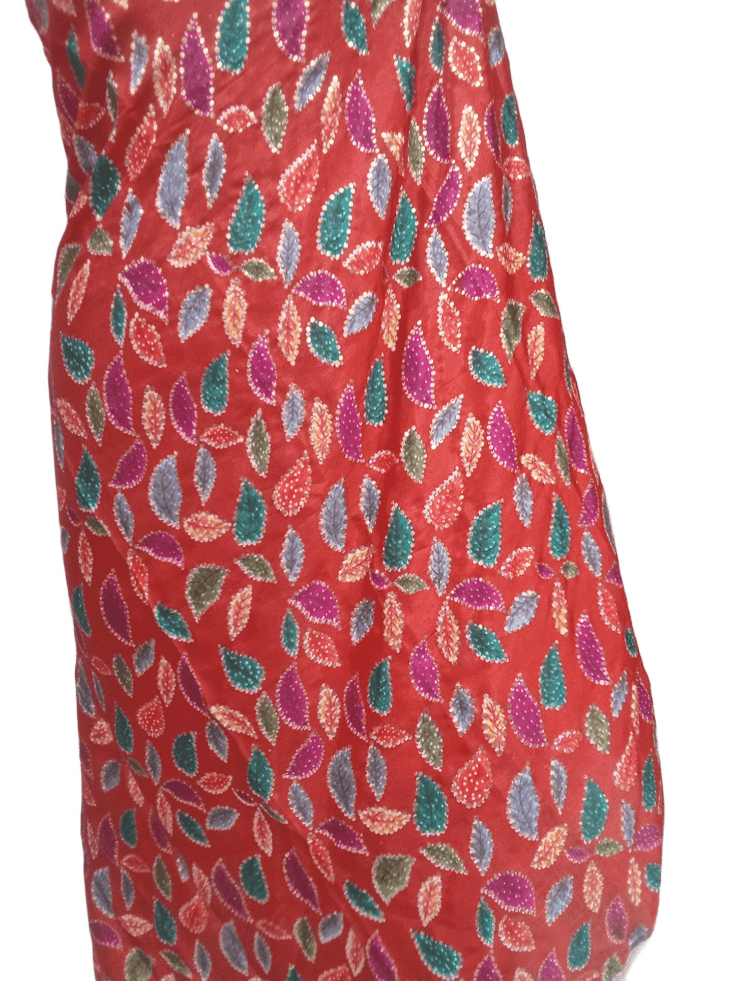 Indian Dupatta With Gotta Lace Women Handmade Bollywood Punjabi Phulkari By Kalra Creations