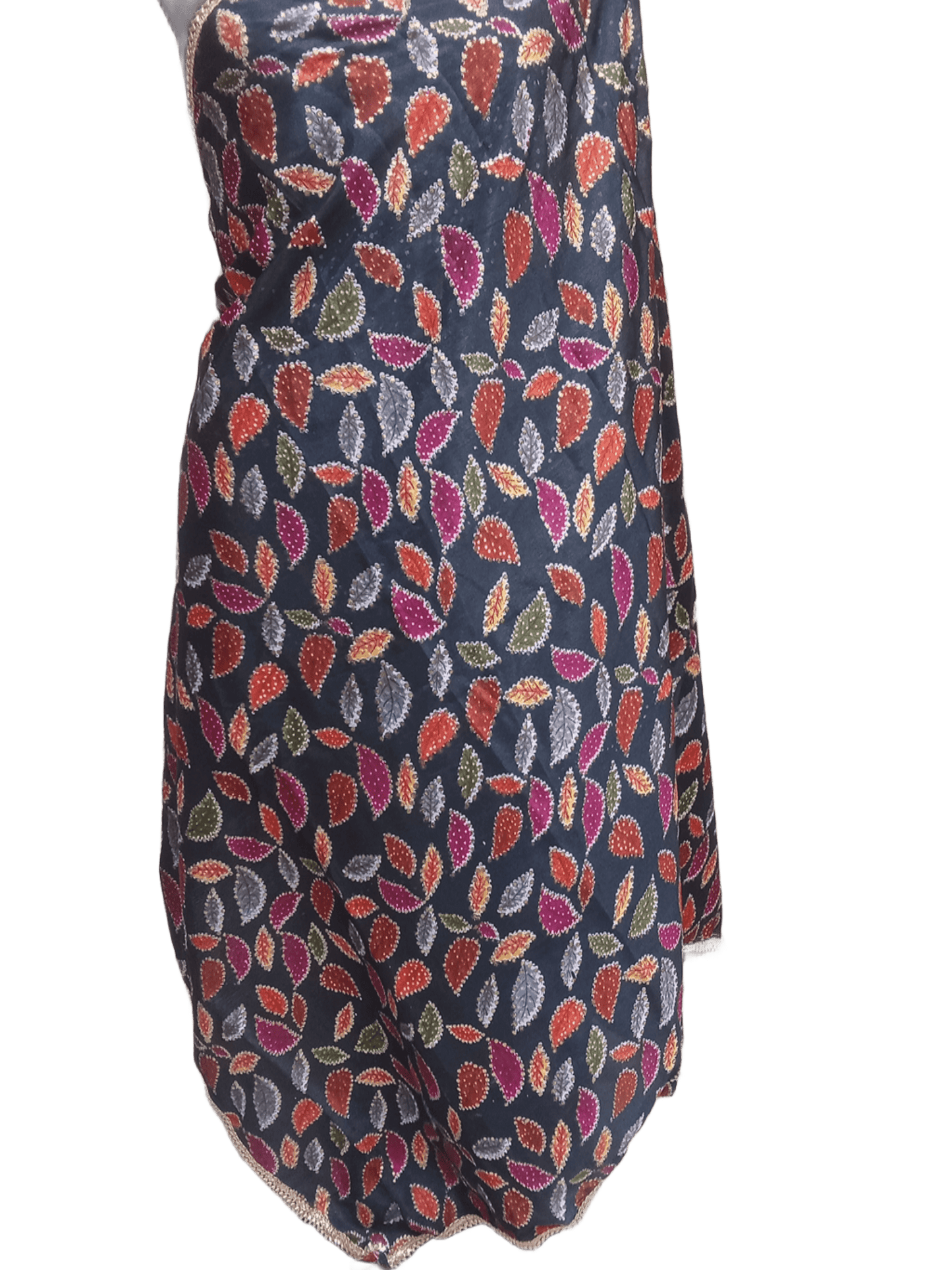 Indian Dupatta With Gotta Lace Women Handmade Bollywood Punjabi Phulkari By Kalra Creations