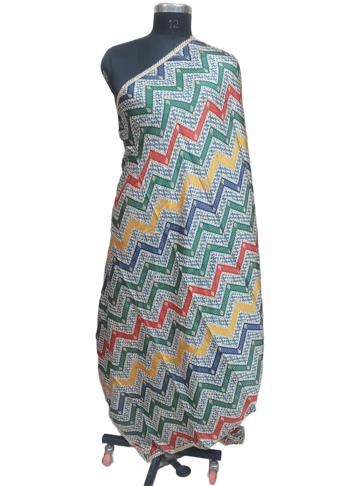 Indian Dupatta With Gotta Lace Women Handmade Bollywood Punjabi Phulkari By Kalra Creations