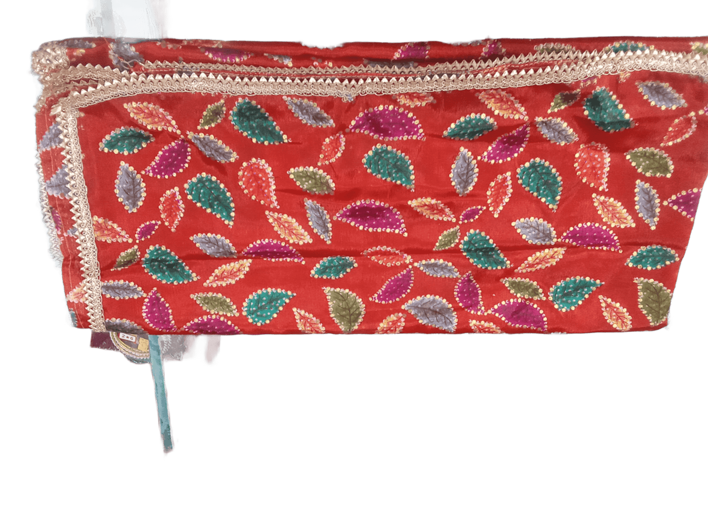 Indian Dupatta With Gotta Lace Women Handmade Bollywood Punjabi Phulkari By Kalra Creations
