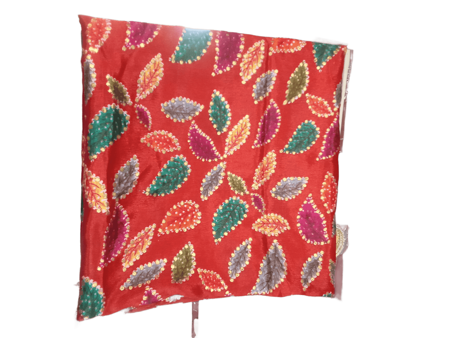 Indian Dupatta With Gotta Lace Women Handmade Bollywood Punjabi Phulkari By Kalra Creations
