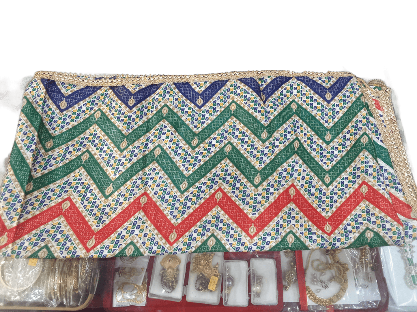 Indian Dupatta With Gotta Lace Women Handmade Bollywood Punjabi Phulkari By Kalra Creations