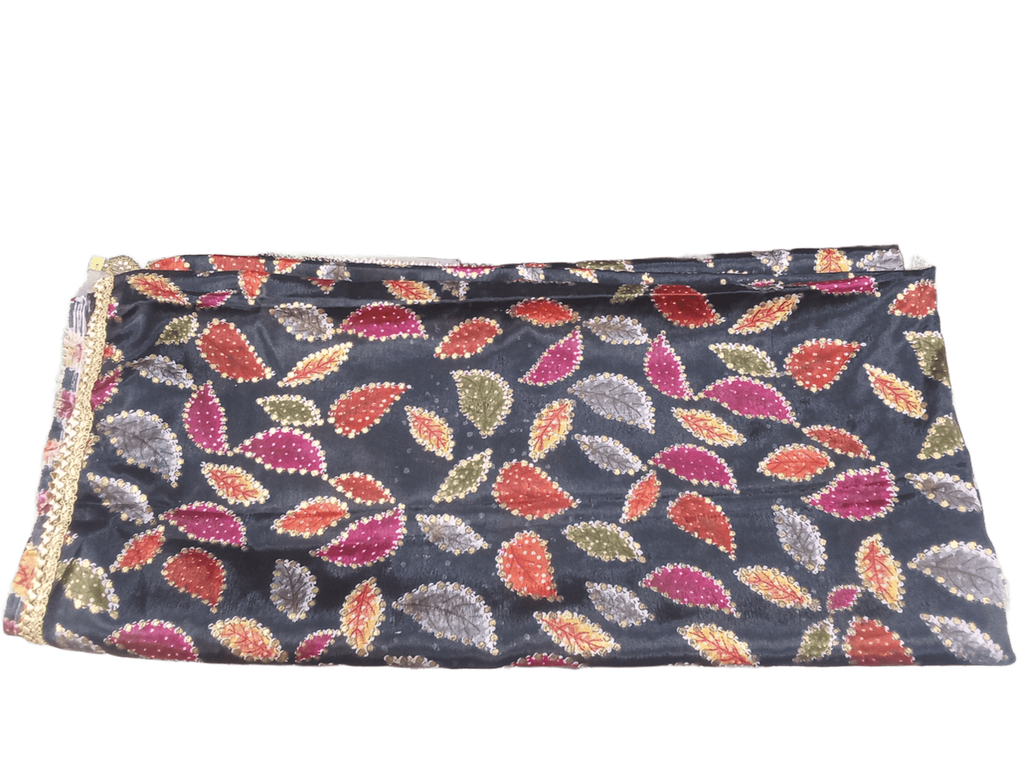 Indian Dupatta With Gotta Lace Women Handmade Bollywood Punjabi Phulkari By Kalra Creations