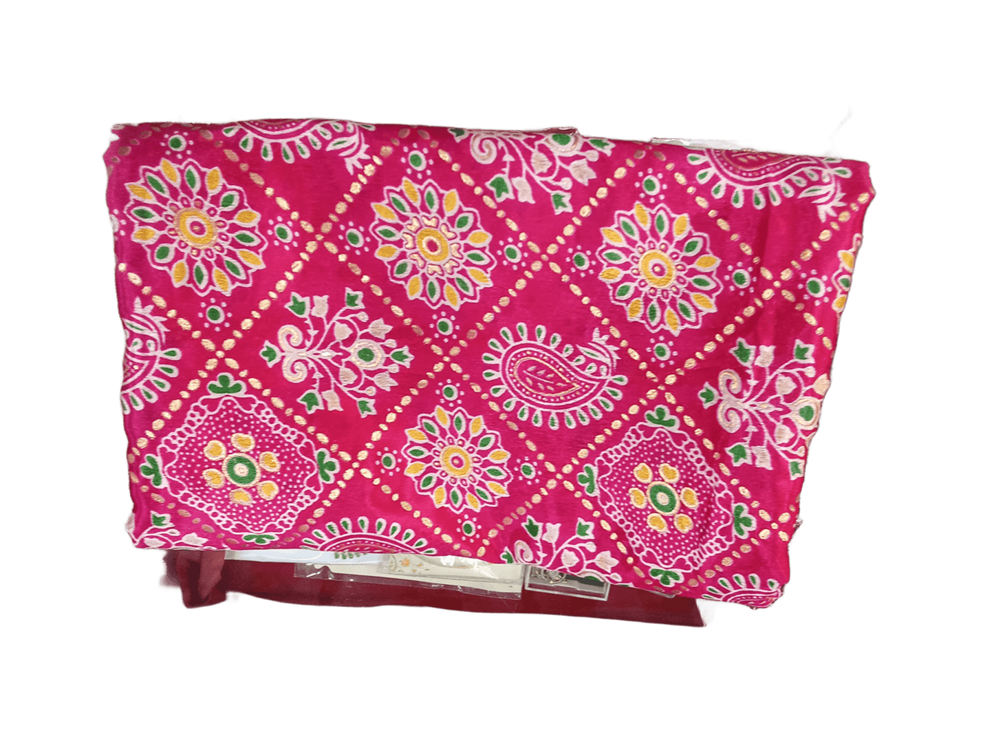 Indian Dupatta With Gotta Lace Women Handmade Bollywood Punjabi Phulkari