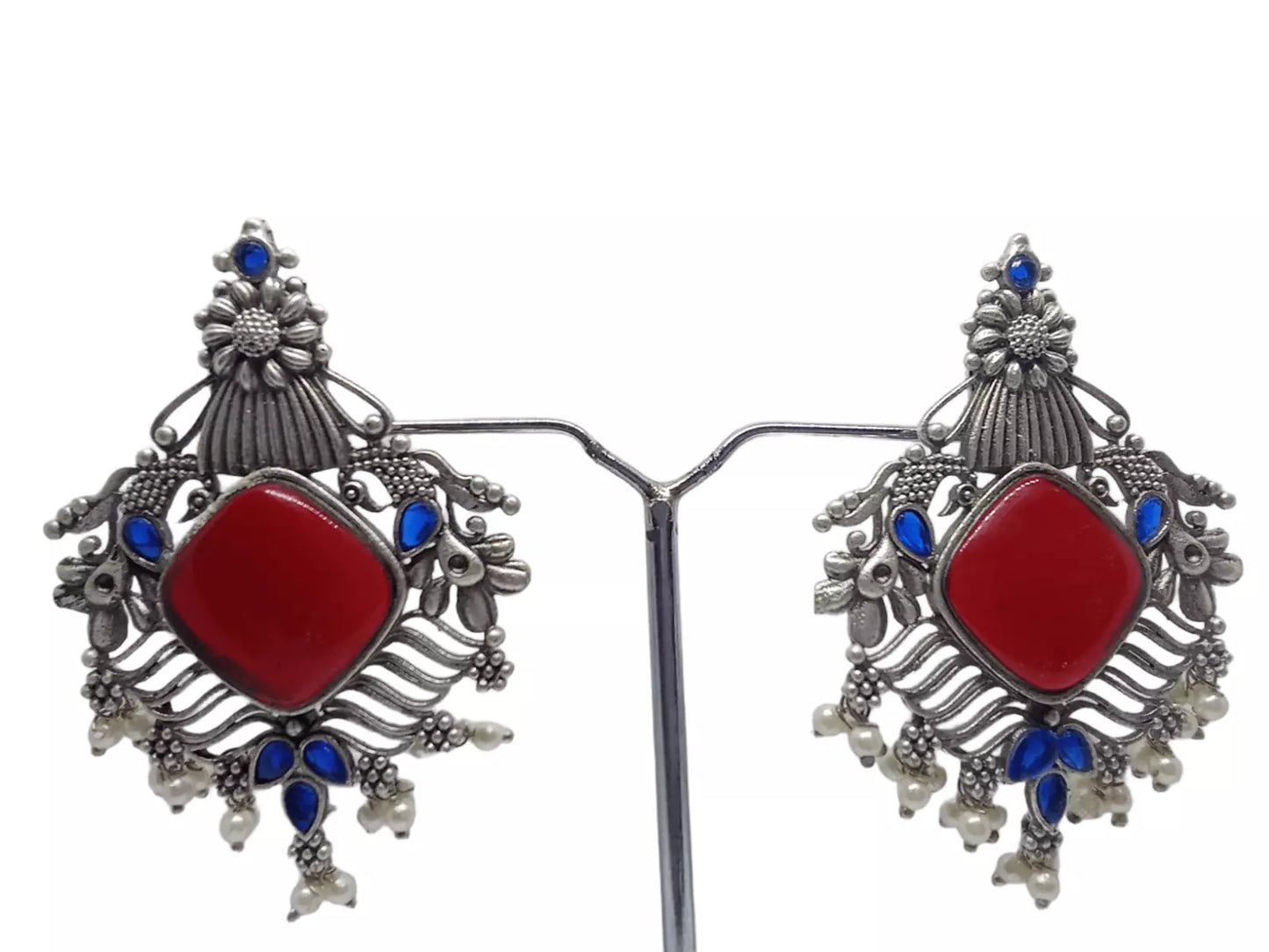 Women Earrings Tops Jewelry Indian Bollywood Style Bridal Brass Earrings By Kalra Creations