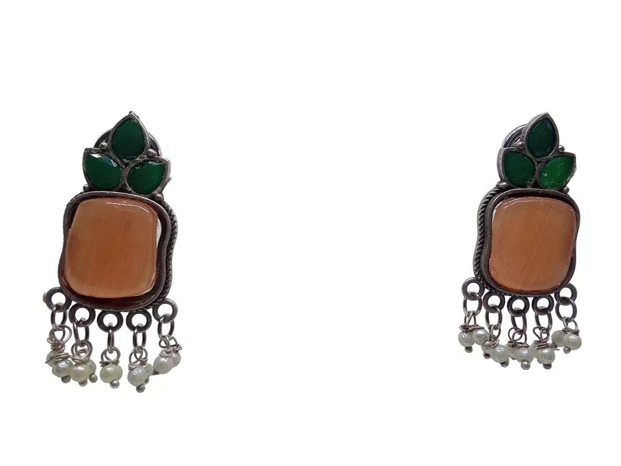 Women Earrings Tops Jewelry Indian Bollywood Style Bridal Brass Earrings By Kalra Creations