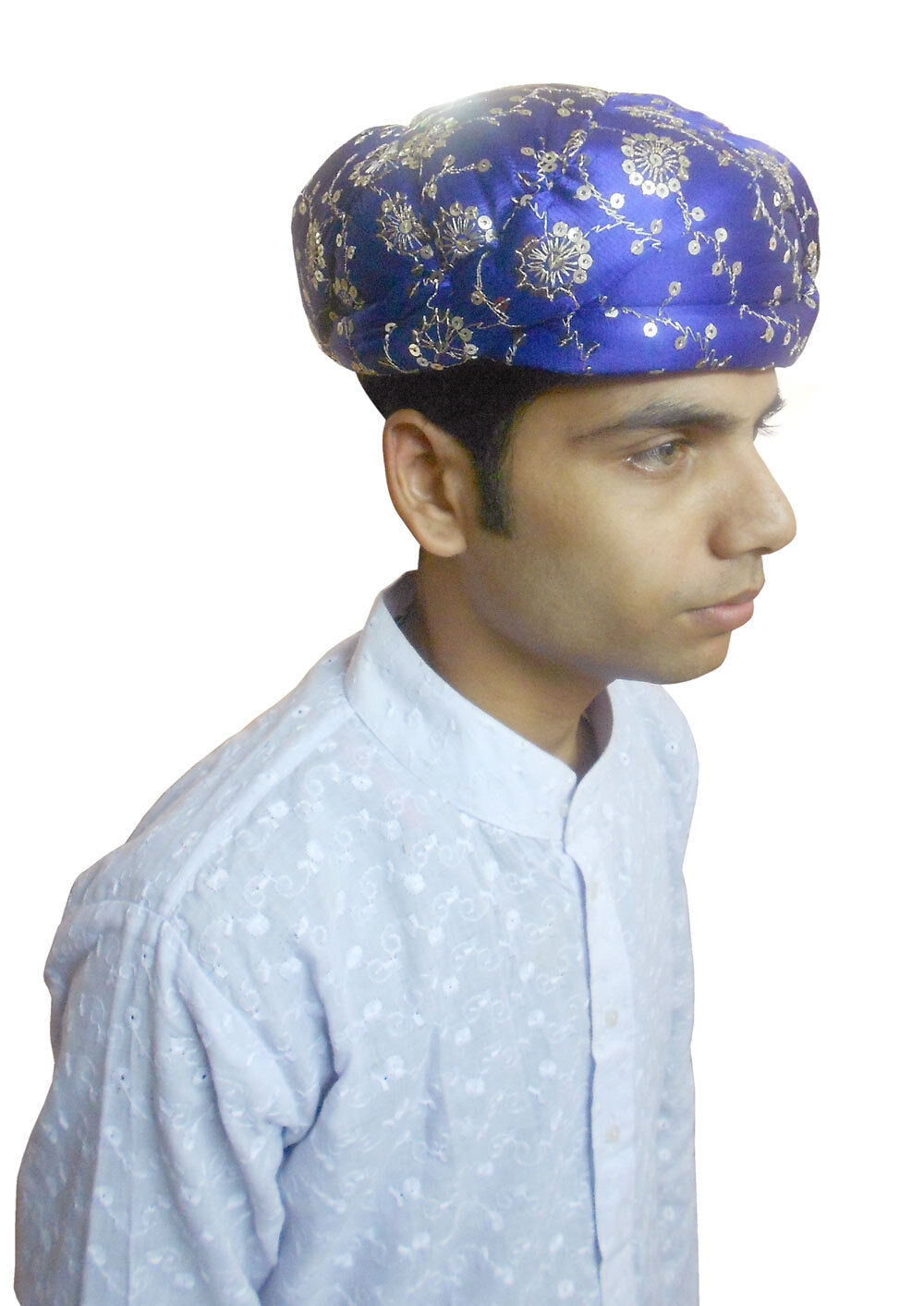 By Kalra Creations Kids Hat Indian Cotton Blend Safa Handmade Pagri Top Turban 51 Cms (20")
