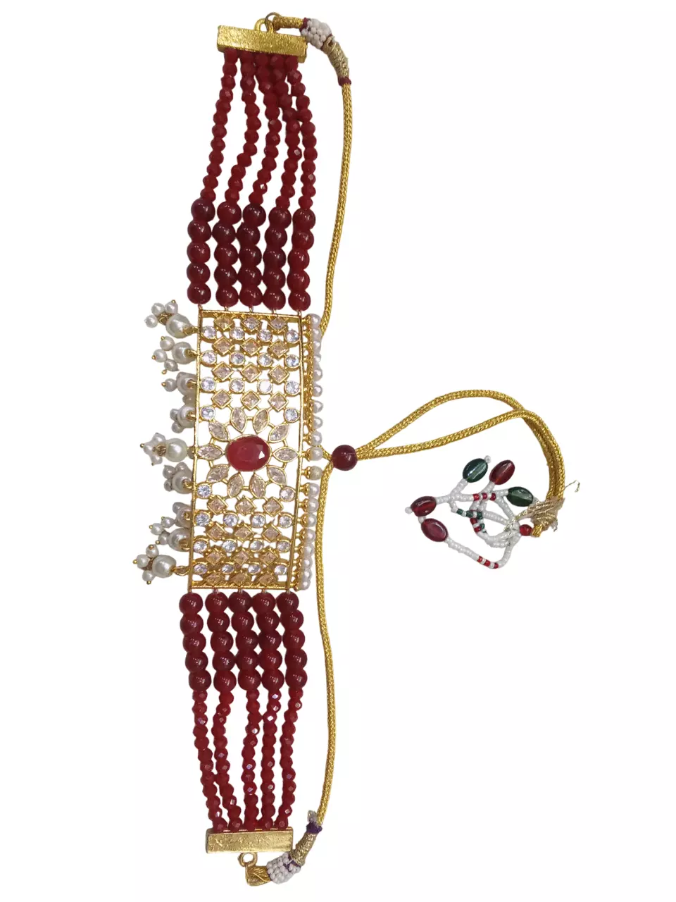 Gold Plated Women Wedding Jewellery Necklace Set Stylish Choker Girls Pendant By Kalra Creations