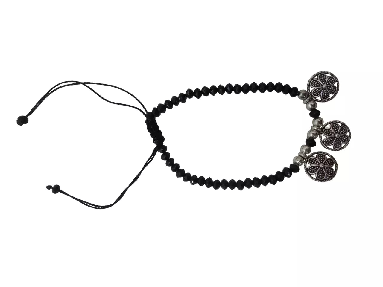 Women Handmade Bracelet Girls Bracelet Beads Evil Eye Adjustable Threads By Kalra Creations
