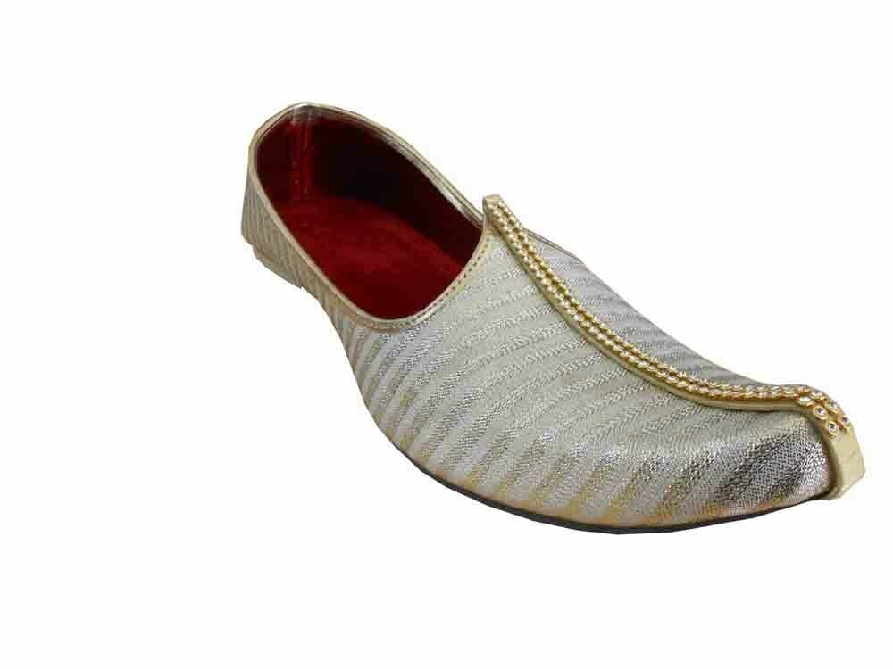 By Kalra Creations Men Shoes Traditional Indian Groom Jutties Party Handmade Mojaries Loafers & Slip Ons Flip-Flops Flat US 6-10