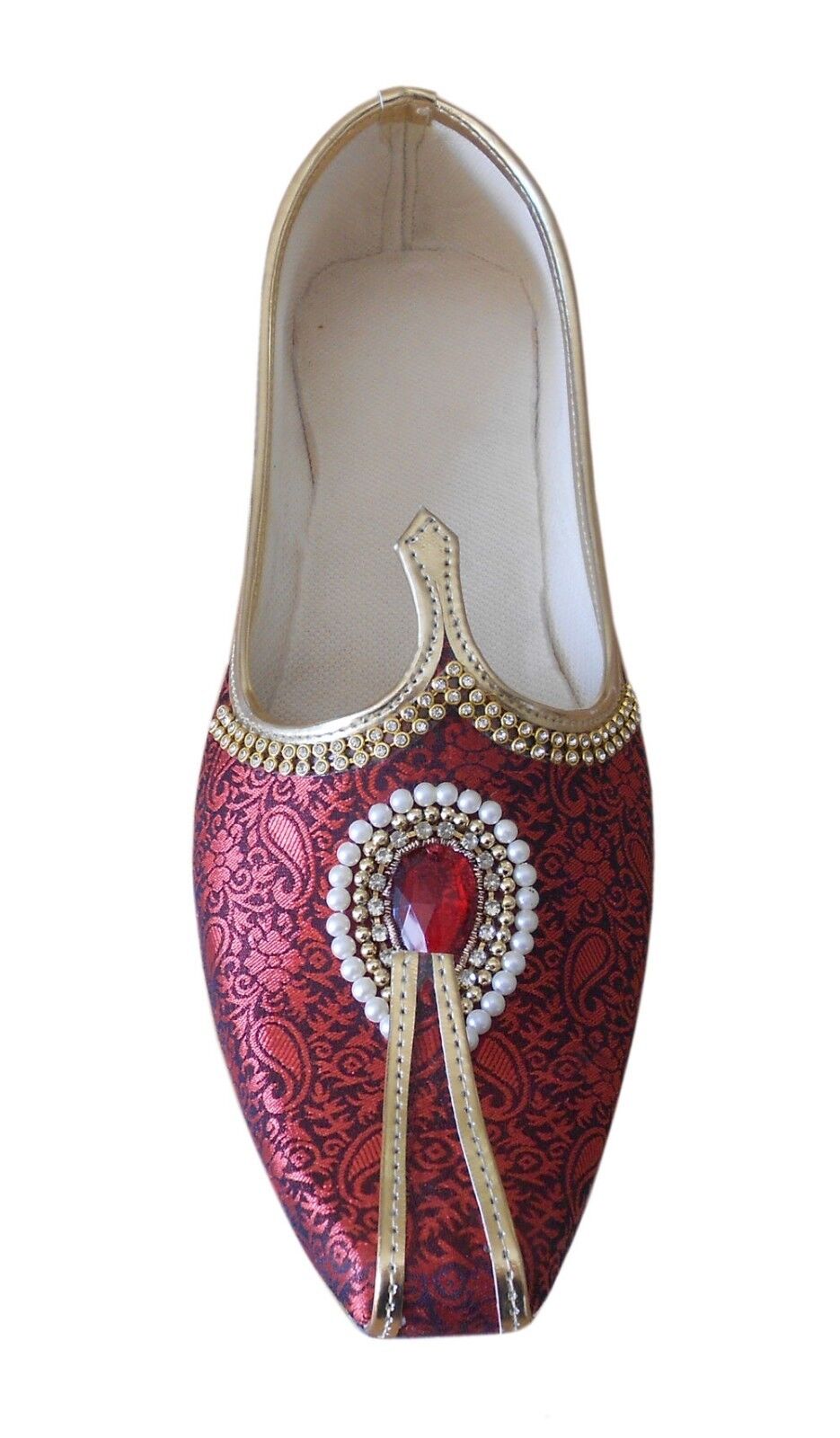 By Kalra Creations Men Shoes Traditional Loafers Wedding Groom Mojaries Indian Khussa Sherwani Flip-Flops Flat US 7-8