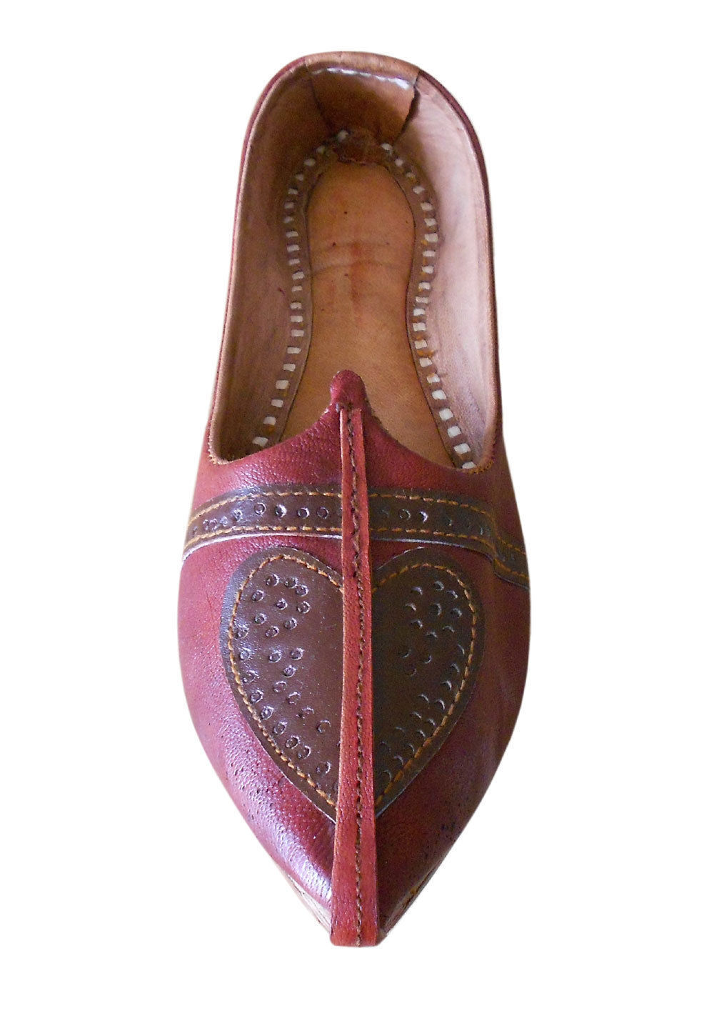 By Kalra Creations Men Shoes Traditional Indian Genuine Leather Cherry Espadrilles Handmade Jutties Flip-Flops Flat US 9-11