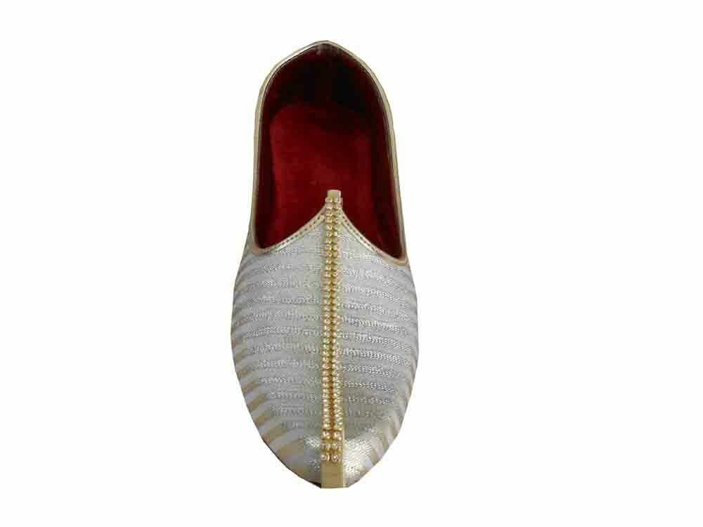 By Kalra Creations Men Shoes Traditional Indian Groom Jutties Party Handmade Mojaries Loafers & Slip Ons Flip-Flops Flat US 6-10