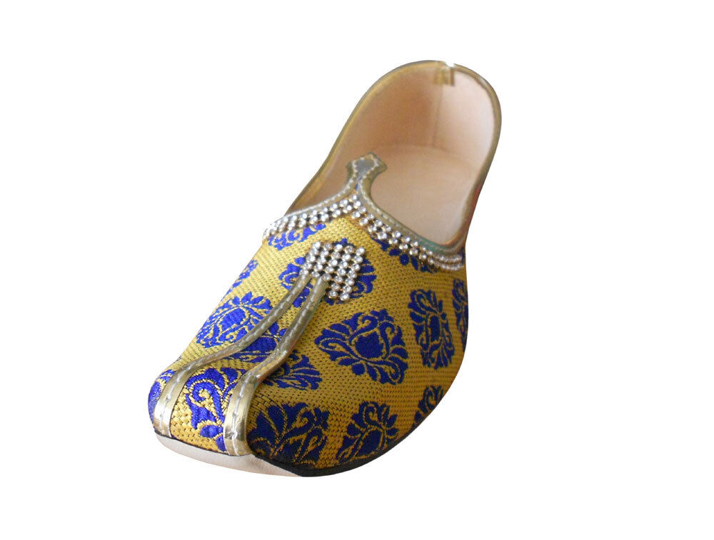 By Kalra Creations Men Shoes Wedding Jutties Indian Handmade Groom Mojaries Loafers & Slip Ons Flip-Flops Flat US 6-9