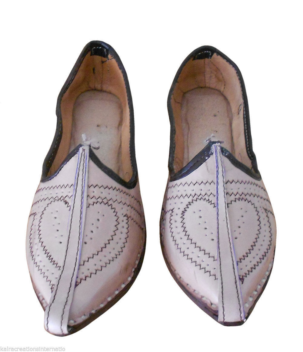 By Kalra Creations Men Shoes Handmade Jutties Indian Leather Mojaries Casual Camel Espadrilles Loafers & Slip Ons Flip-Flops Flat US 7