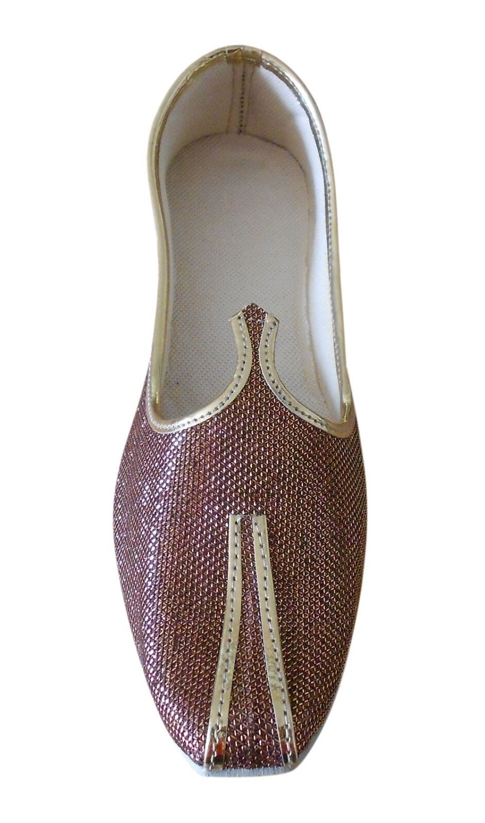 By Kalra Creations Men Shoes Handmade Jutties Indian Sherwani Brown Mojaries Loafers Flip-Flops US 6-12