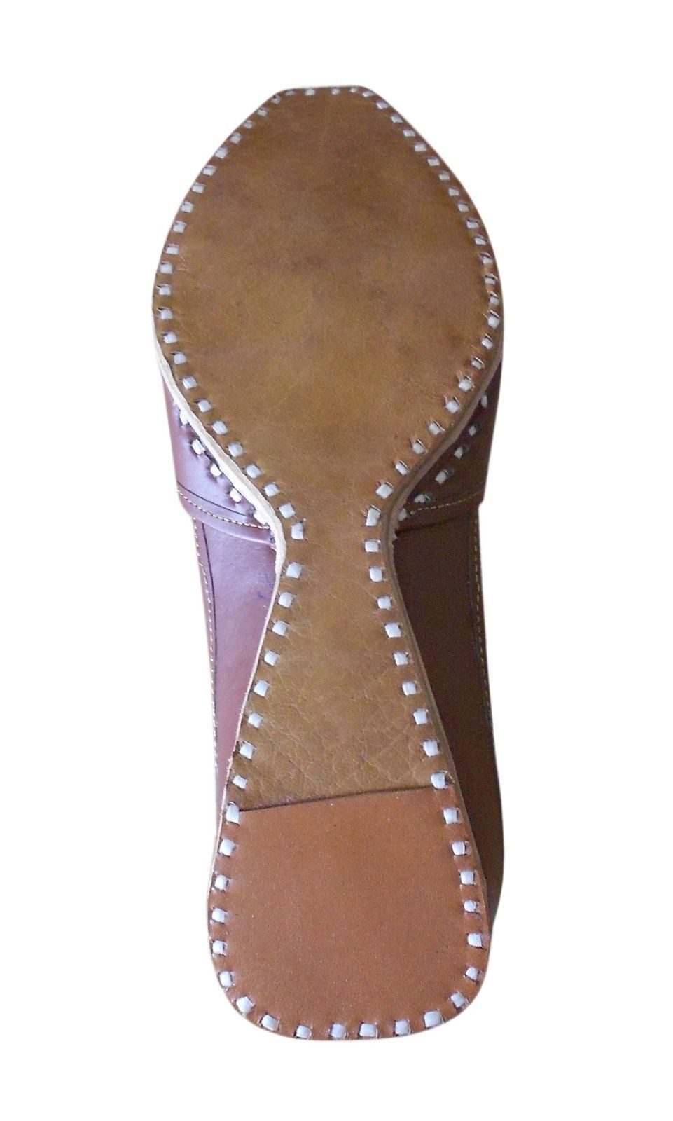By Kalra Creations Men Shoes Traditional Leather Mojaries Handmade Brown Punjabi Punjabi Indian Jutties Flip-Flops Flat US 7-10