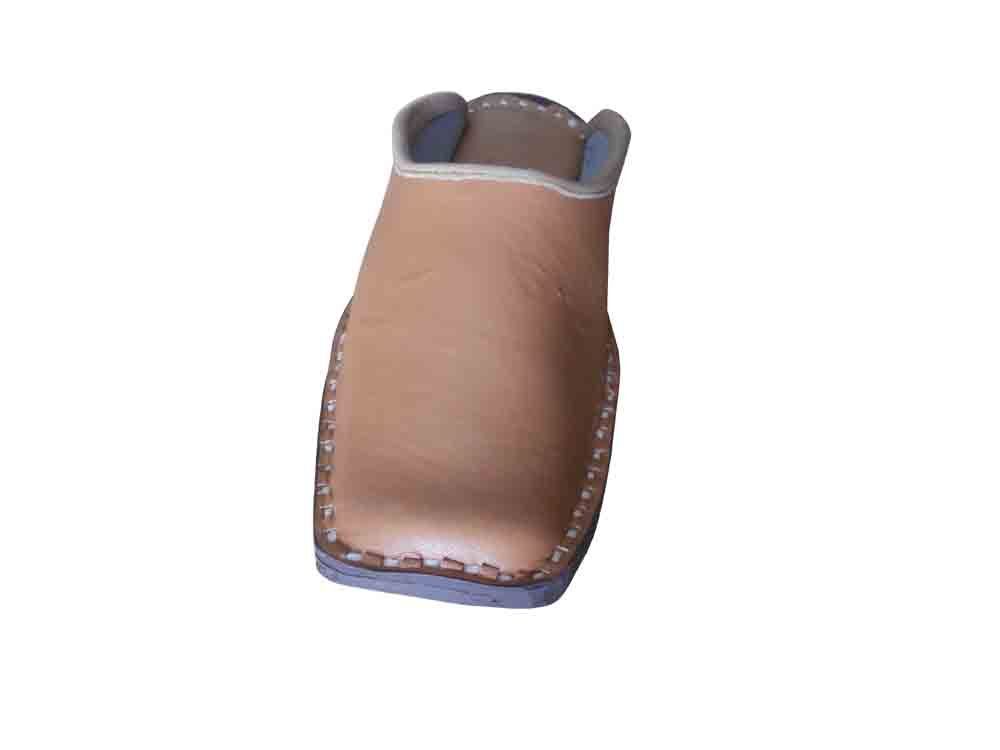 By Kalra Creations Men Shoes Brown Clogs Slippers Casual Indian Handmade Leather Mojaries Khussa Flip-Flops Flat US 8/9
