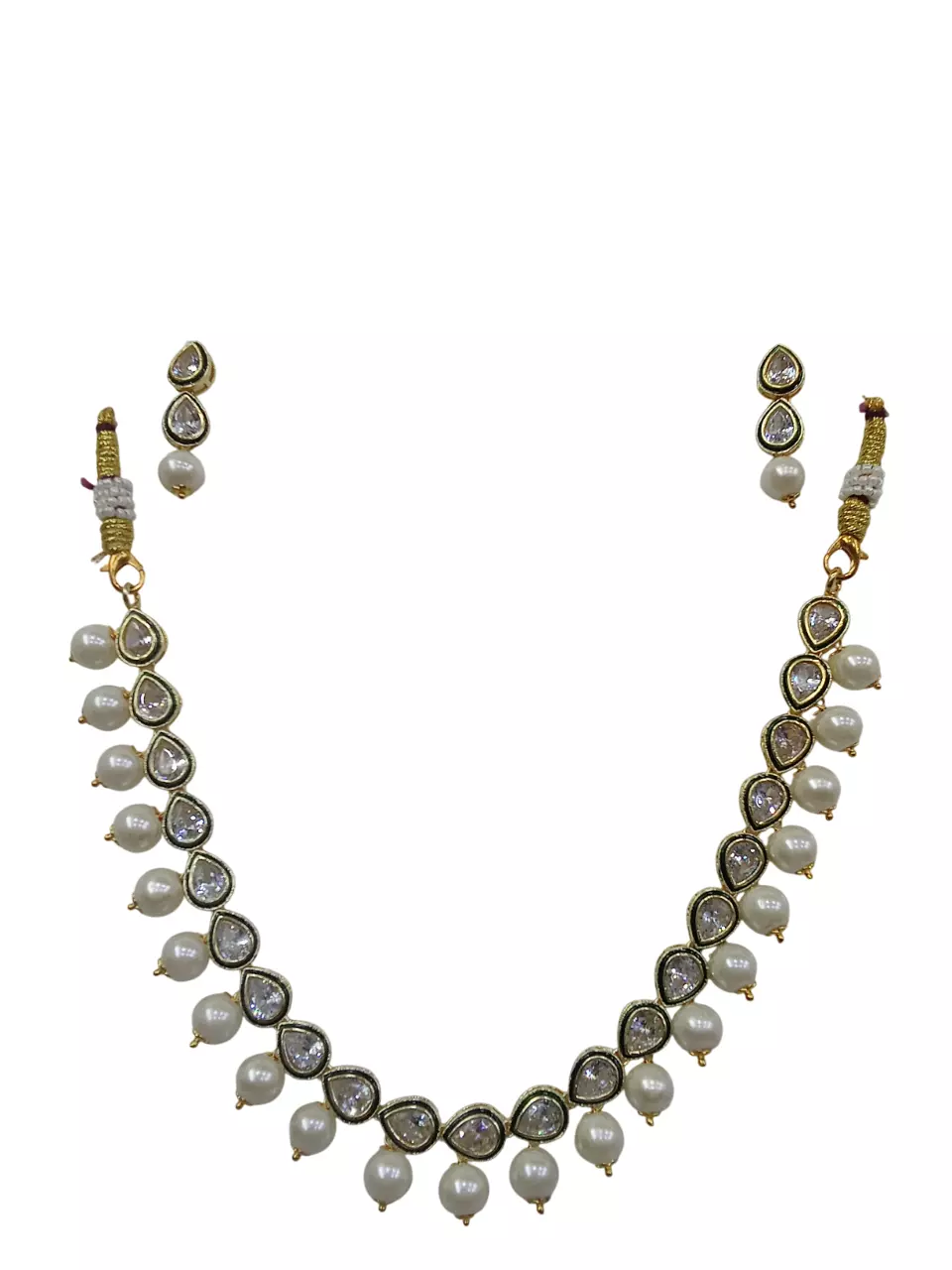 Women Jewellery Necklace Set Stylish Gold Plated Antique Girls Wedding Pendant By Kalra Creations