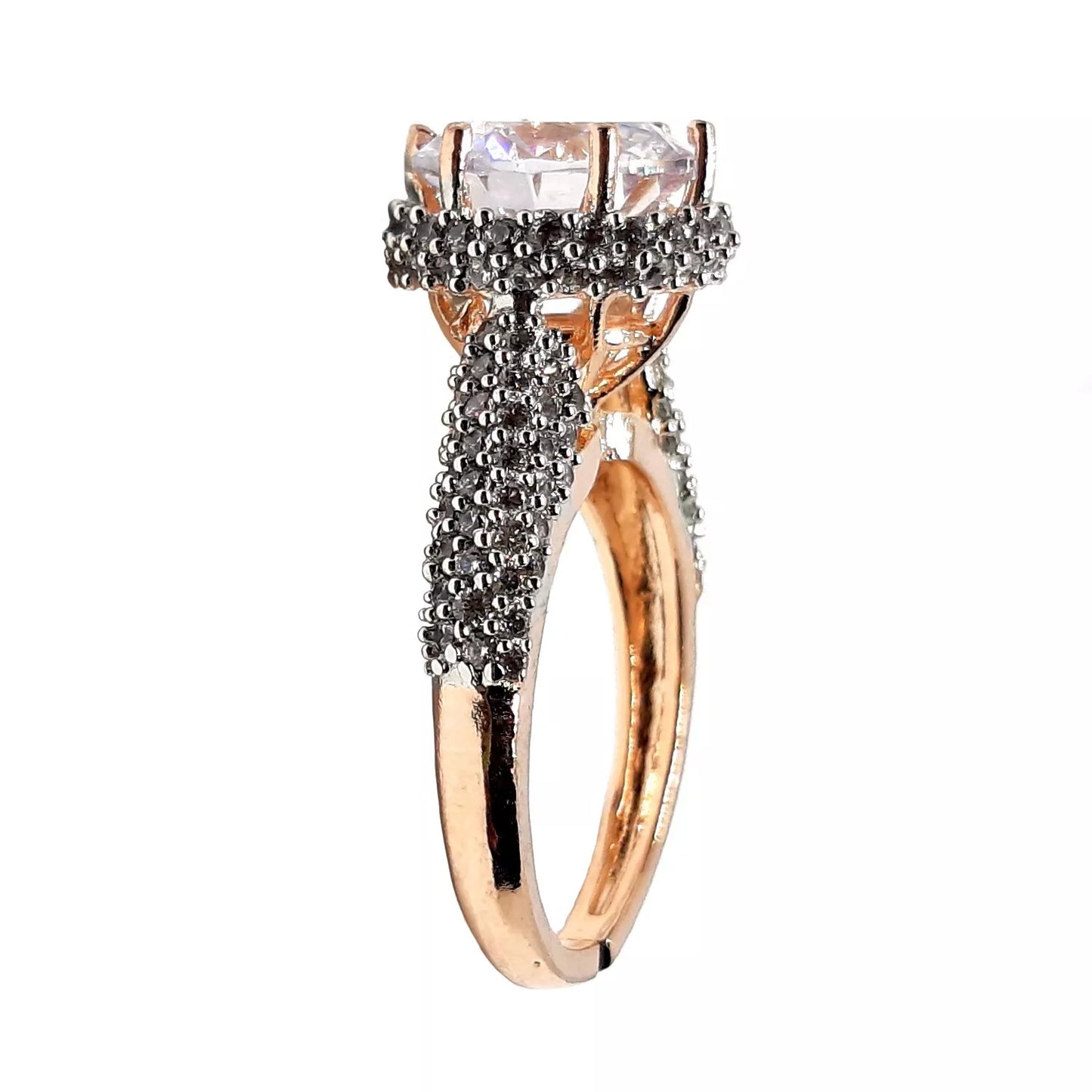 Women Rose Gold Plated Ring Amazing Handmade Wedding Ring Copper Engagement Ring By Kalra Creations