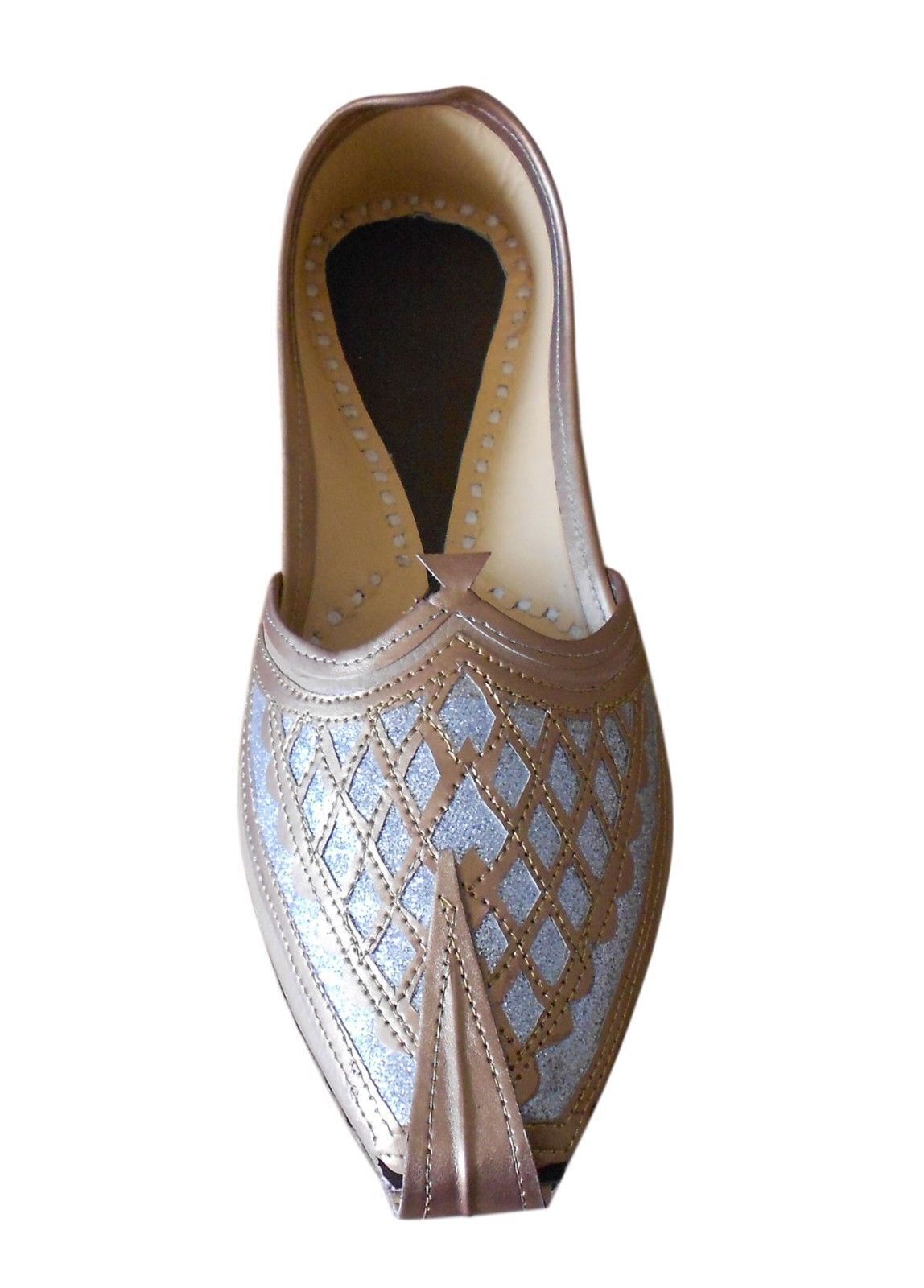 By Kalra Creations Men Shoes Handmade Mojaries Indian Ethnic Punjabi Jutties Leather Loafers Camel Khussa Flip-Flop US 7-9