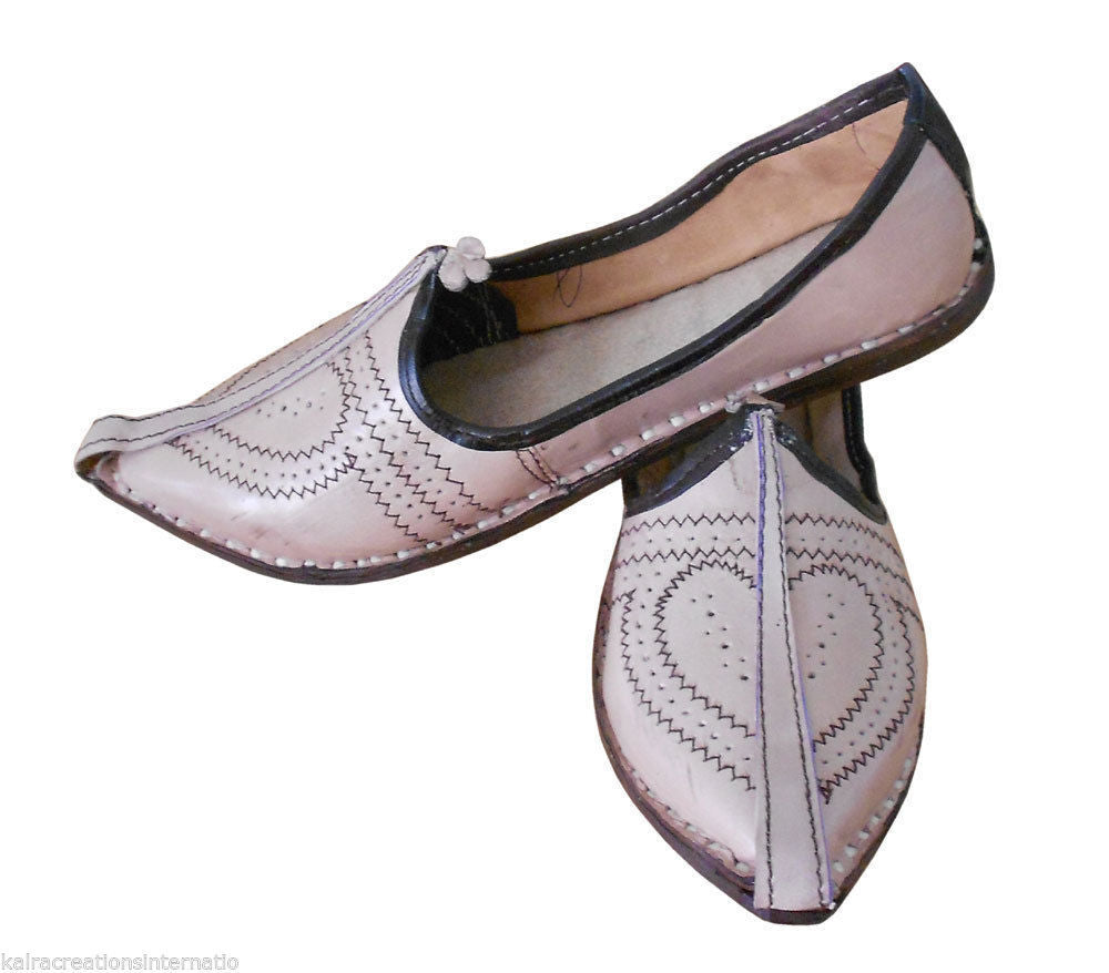 By Kalra Creations Men Shoes Handmade Jutties Indian Leather Mojaries Casual Camel Espadrilles Loafers & Slip Ons Flip-Flops Flat US 7