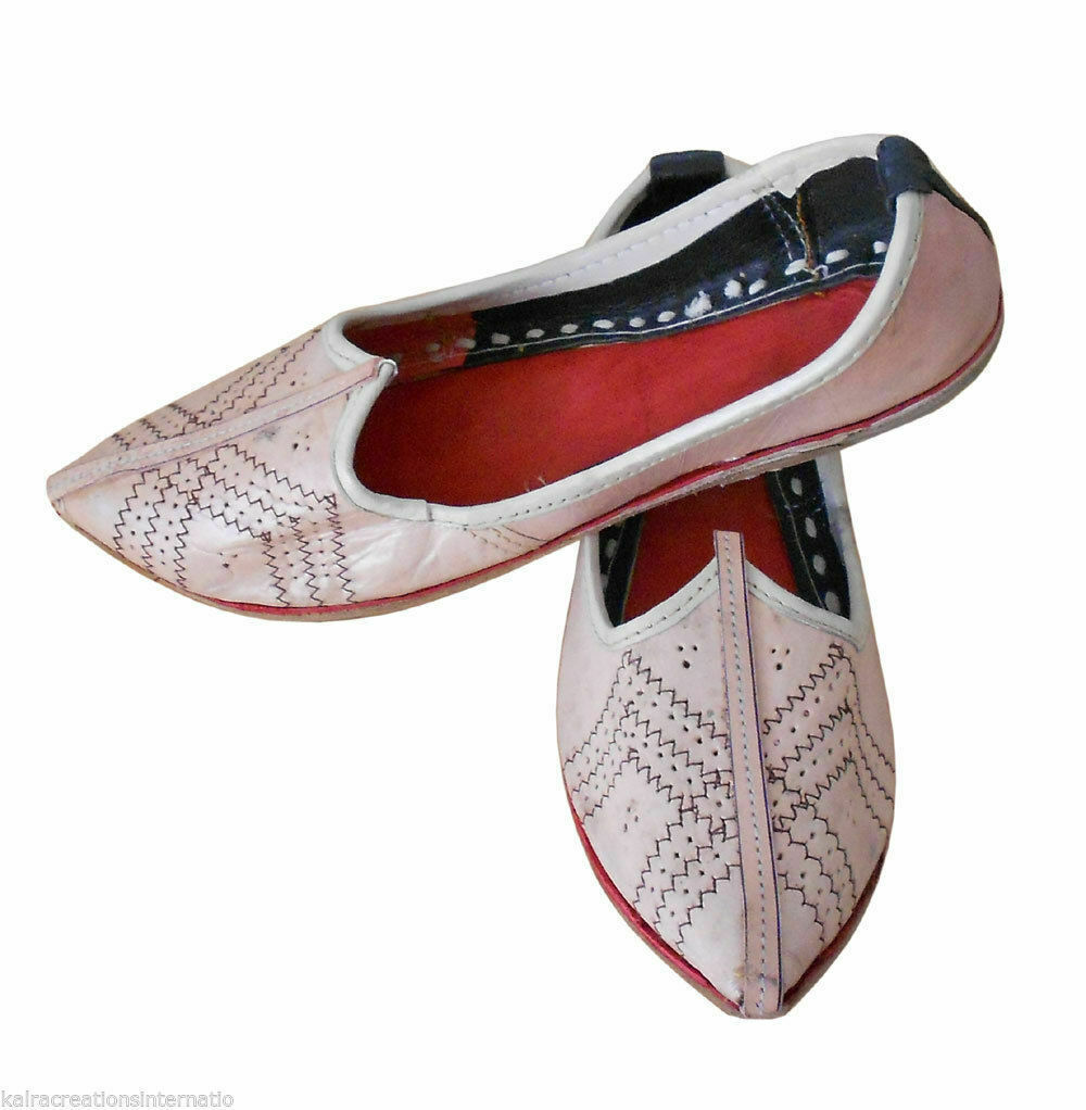 By Kalra Creations Men Shoes Indian Espadrilles Leather Casual Mojaries Handmade Cherry Jutties Flip-Flops US 8