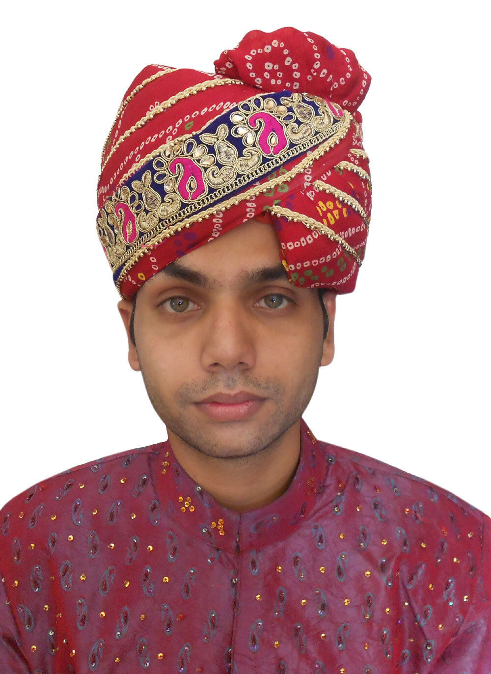 Men Hat Designer Pagri Large Indian Handmade Wedding Groom Turban Top Pag safa