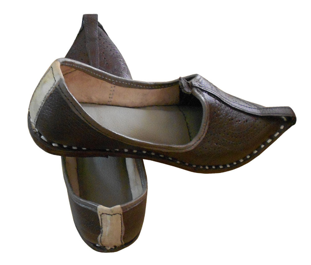 By Kalra Creations Men Shoes Indian Handmade Leather Mojaries Genuine Casual Jutties Flip-Flops Flat US 7