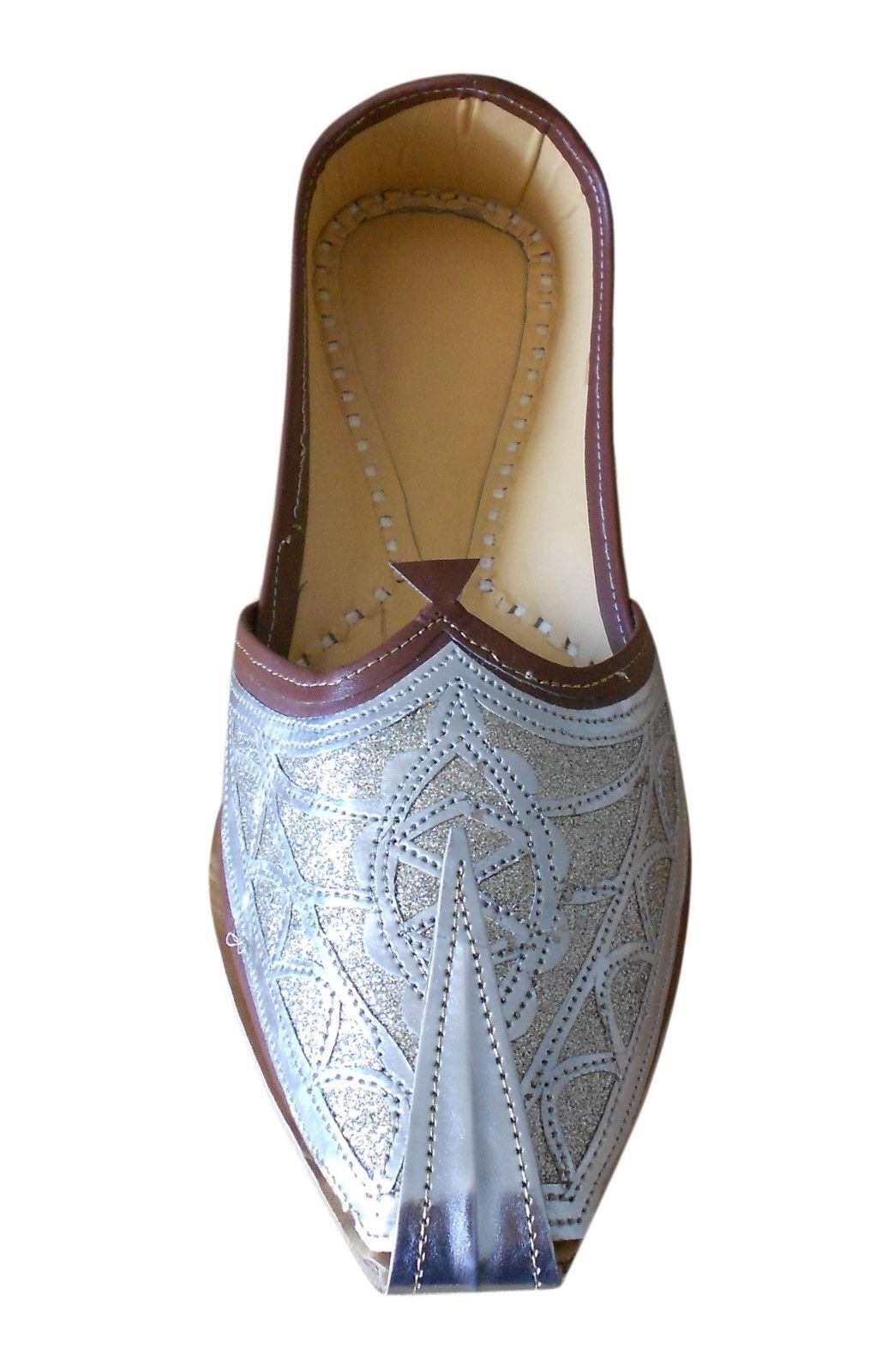 By Kalra Creations Men Shoes Traditional Leather Mojaries Handmade Brown Punjabi Punjabi Indian Jutties Flip-Flops Flat US 7-10