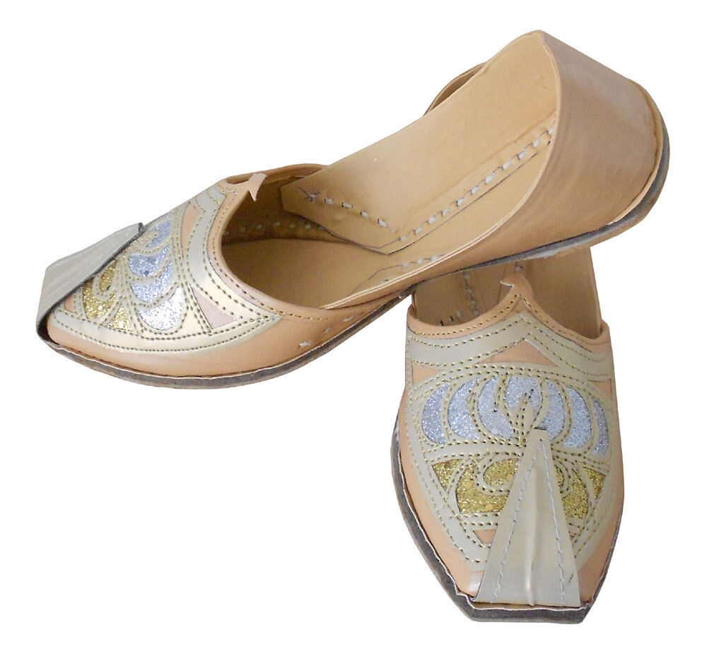 By Kalra Creations Men Shoes Indian Traditional Khussa Leather Mojaries Loafers Jutties Flip-Flops Flat US 7-9