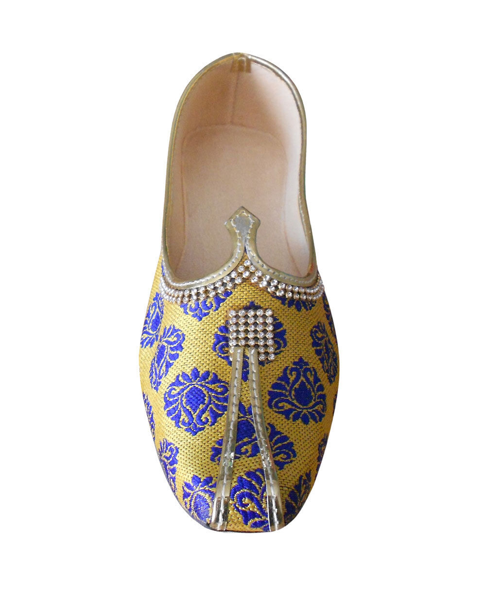 By Kalra Creations Men Shoes Wedding Jutties Indian Handmade Groom Mojaries Loafers & Slip Ons Flip-Flops Flat US 6-9