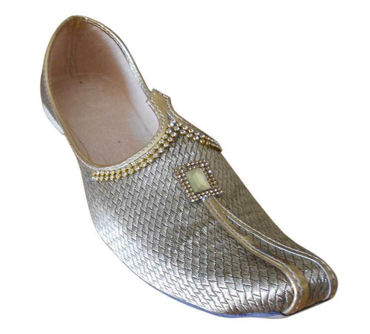 Men Shoes Traditional Sherwani Wedding Jutties Groom Leather Mojaries Khussa Flip-Flops Flat US 6-11