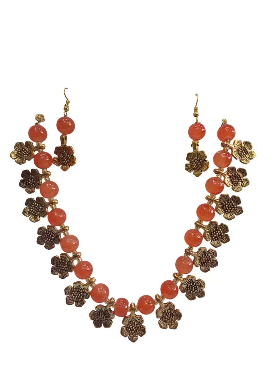 Women Jewellery Necklace Stylish Gold Plated Antique Wedding Girls Pendant Set By Kalra Creations