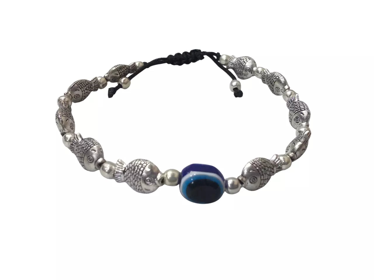 Women Beads Handmade Bracelet Adjustable Evil Eye Indian Bracelet By Kalra Creations
