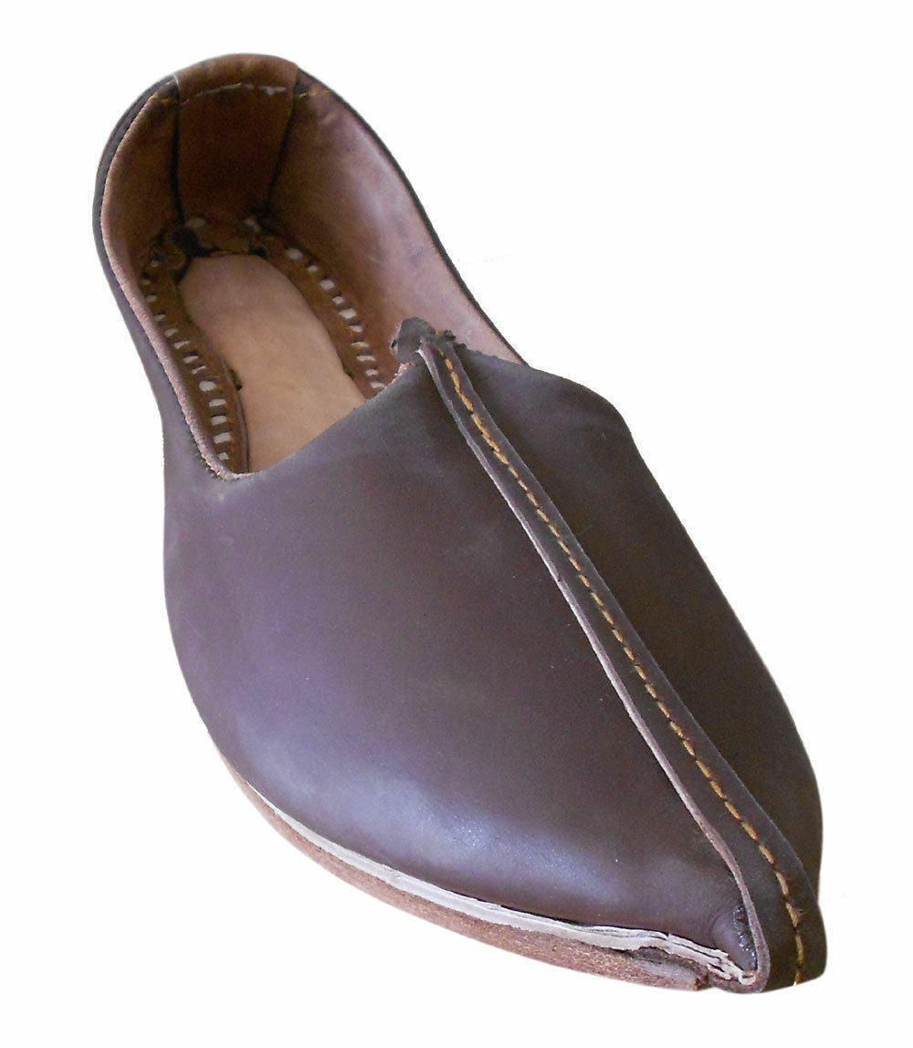 By Kalra Creations Men Shoes Leather Mojaries Indian Handmade Genuine Ethnic Jutties Flip-Flops Flat US 9