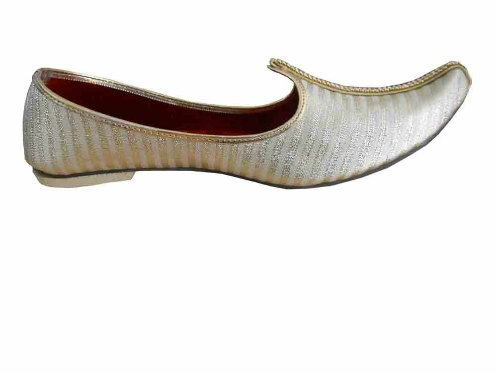 By Kalra Creations Men Shoes Traditional Indian Groom Jutties Party Handmade Mojaries Loafers & Slip Ons Flip-Flops Flat US 6-10