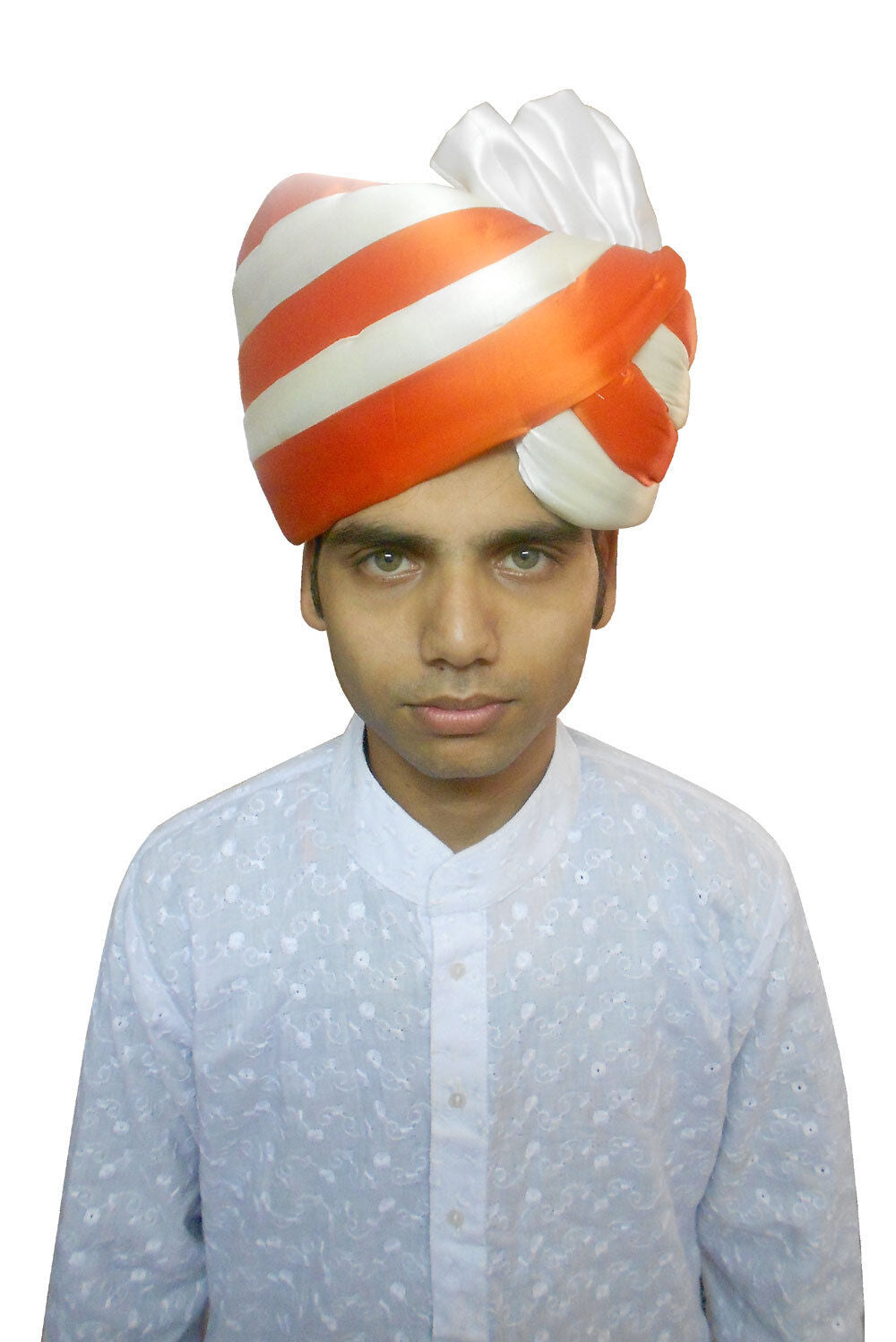 Men Hat Pagri Indian Handmade Wedding Groom Turban Silk Blend Large Safa Pag
