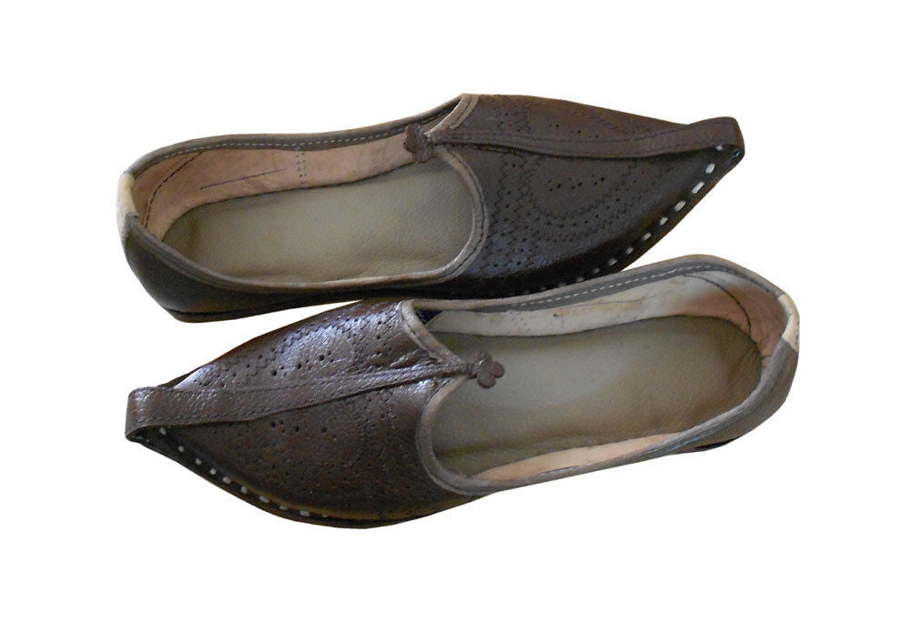 By Kalra Creations Men Shoes Indian Handmade Leather Mojaries Genuine Casual Jutties Flip-Flops Flat US 7