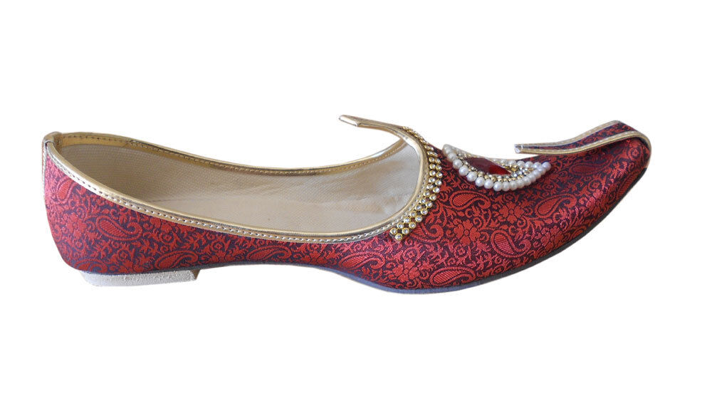 By Kalra Creations Men Shoes Traditional Loafers Wedding Groom Mojaries Indian Khussa Sherwani Flip-Flops Flat US 7-8