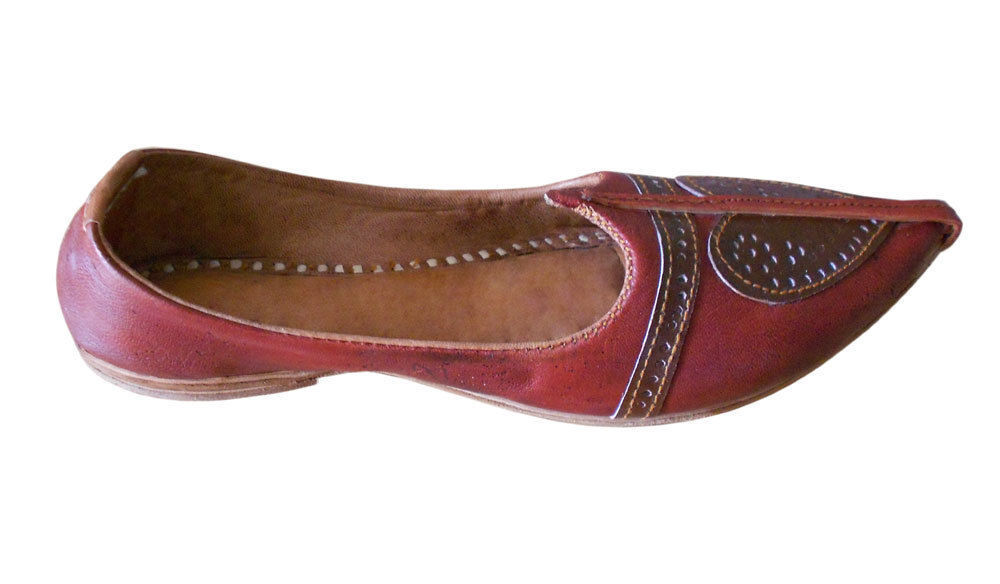 By Kalra Creations Men Shoes Traditional Indian Genuine Leather Cherry Espadrilles Handmade Jutties Flip-Flops Flat US 9-11