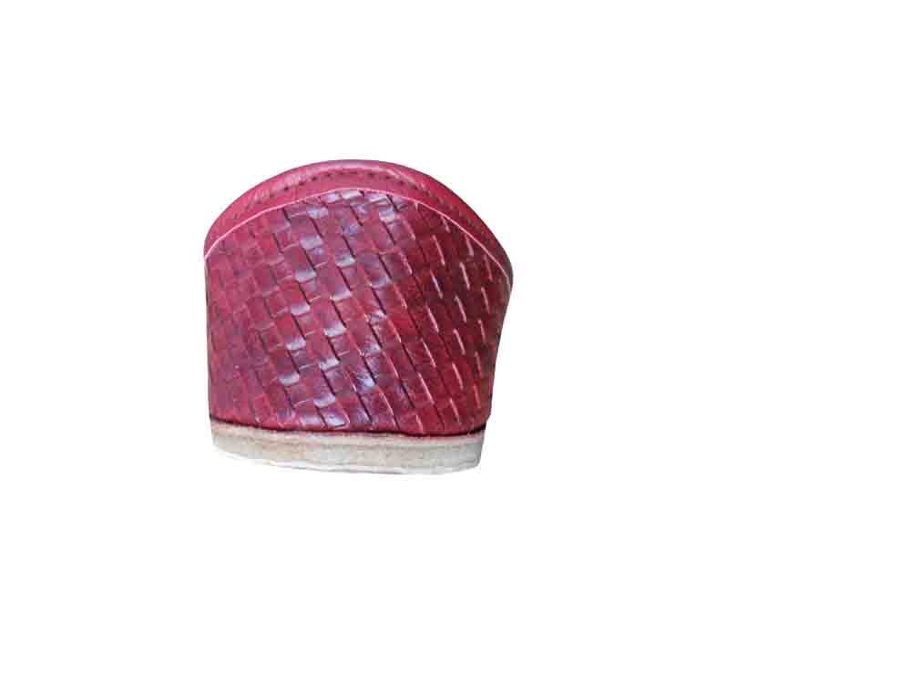 By Kalra Creations Men Shoes Indian Jutties Handmade Cherry Leather Mojaries Loafers & Slip Ons Flip-Flops Flat US 8-11