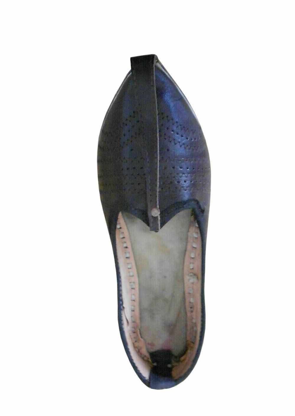 By Kalra Creations Men Shoes Traditional Mojaries Indian Jutties Handmade Leather Khussa Flip-Flops Flat US 8